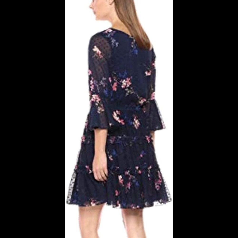 Eliza J Mini Tiered Floral Dress size 10